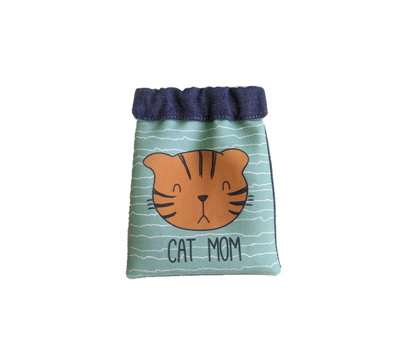 Cat Mom Snap Pouch