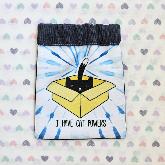 Cat Powers Snap Pouch