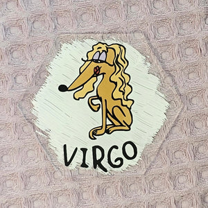 Virgo Dog Theme Acrylic Coaster