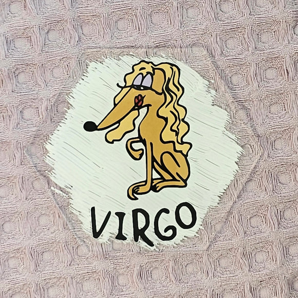 Virgo Dog Theme Acrylic Coaster