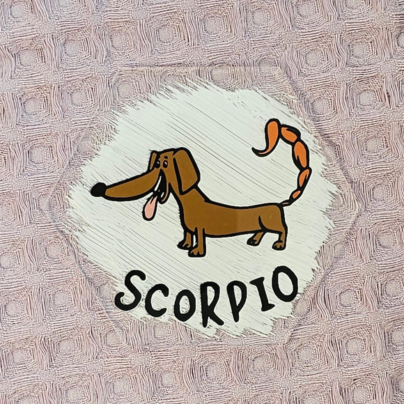 Scorpio Dog Theme Acrylic Coaster