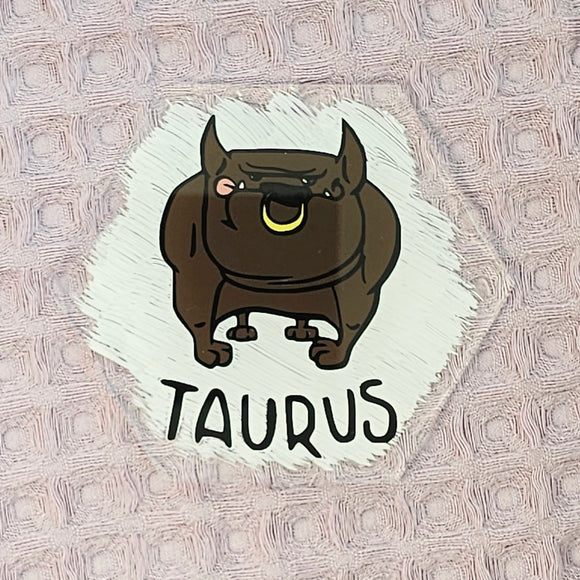 Taurus Dog Theme Acrylic Coaster