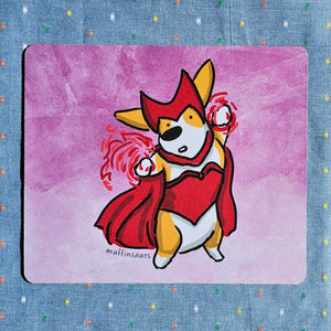 Scarlet Corgi (Muffinsaurs) Mouse Pad