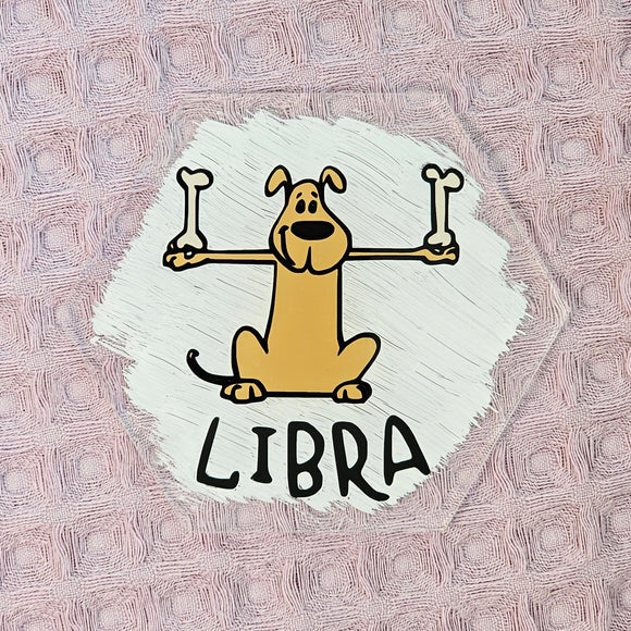 Libra Dog Theme Acrylic Coaster