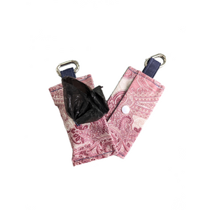 Pink Paisley Poo Bag Holder