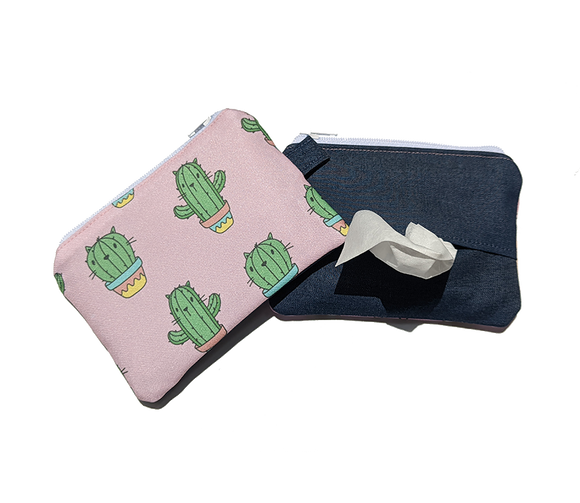 Catus Tissue Zipper Pouch