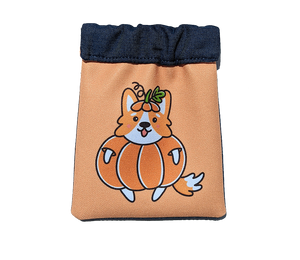 Corgi Pumpkin Snap Pouch