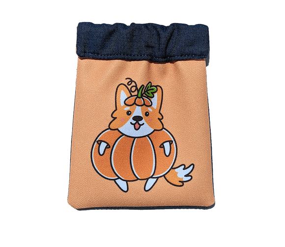 Corgi Pumpkin Snap Pouch