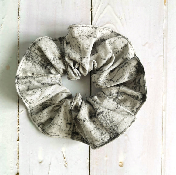 Grey Marble Scrunchie