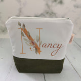 Custom Name Printed Zipper Pouch