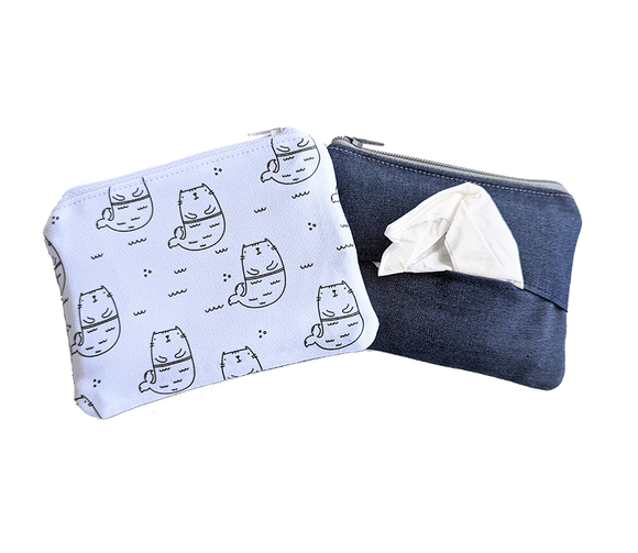 Mercat Tissue Zipper Pouch