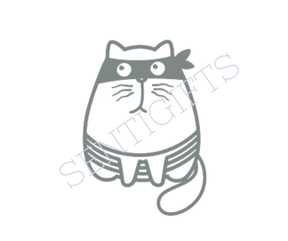 Burglar Meow Vinyl Decal