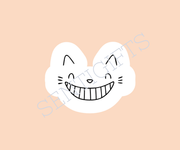 Hi Meow (White offset + Black Details) Vinyl Decal