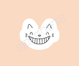 Hi Meow (White offset + Black Details) Vinyl Decal