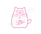 Coffee, Tea or Meow? Vinyl Decal