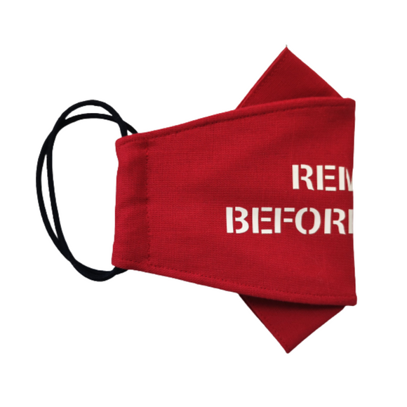 Remove Before Flight 3D Fabric Mask