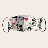 Valentine's Minnie Mouse Fabric Mask