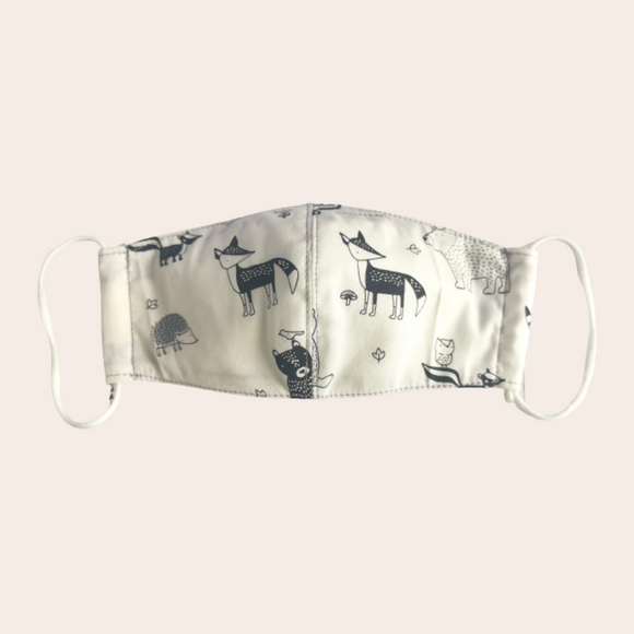 White Forest Fabric Mask