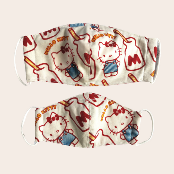 Hello Kitty Milk Carton Fabric Mask