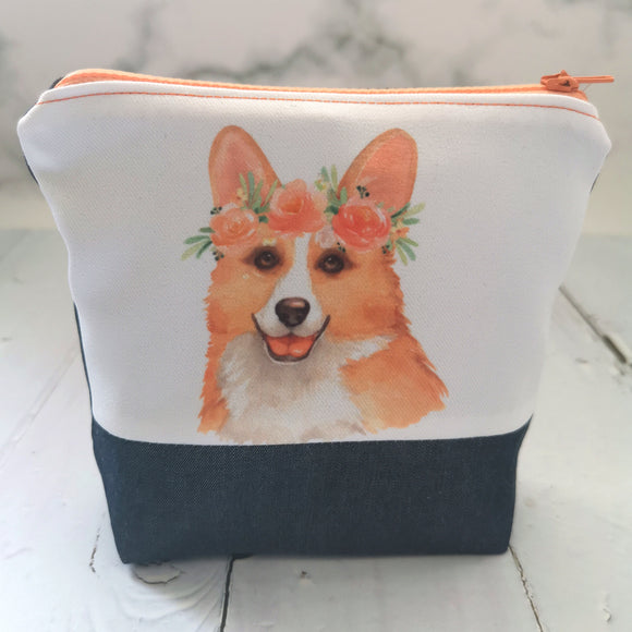 Corgi Zipper Pouch