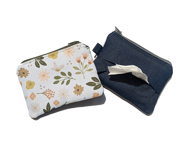 Elena Zipper Tissue Pouch